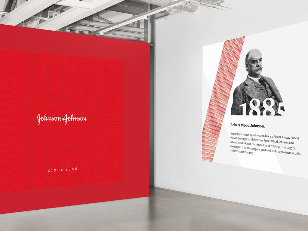 JohnsonAndJohnson Hertage Identity Gallery Wall