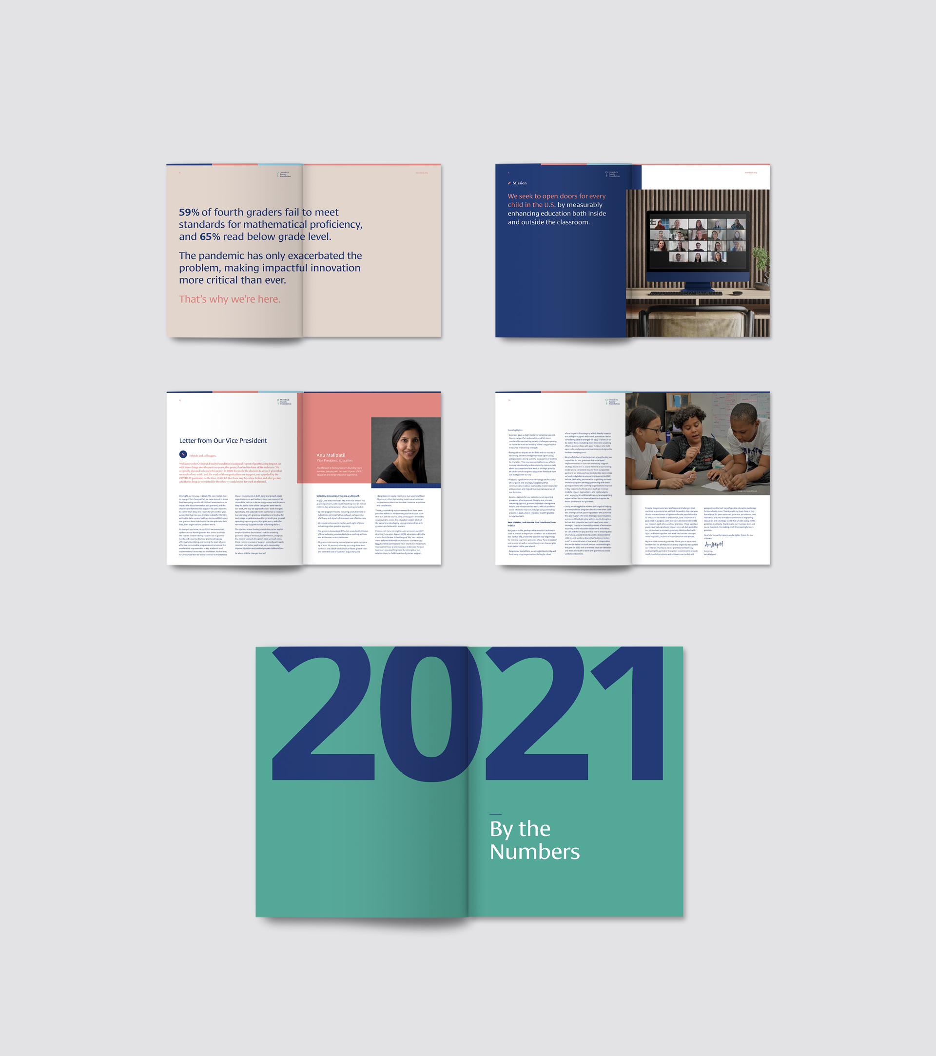 Select layout design of annual report